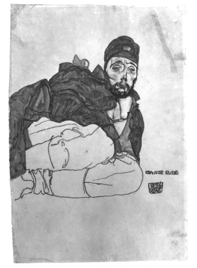A Sick Russian by Egon Schiele